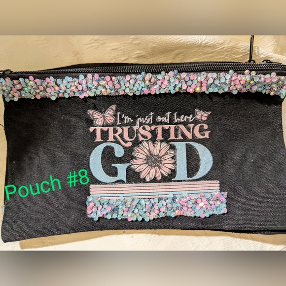 COPY: NWT 🥰 handmade cotton canvas 🙏🙌 Catholic/Christian pouch: choice 1/8🎁 - Picture 12 of 12